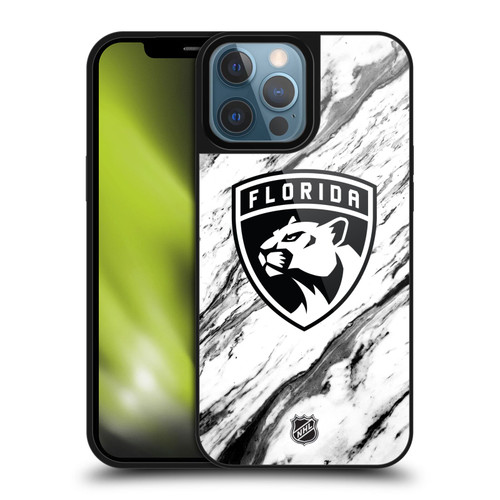 NHL Florida Panthers Marble Gel Armour Case For Apple iPhone 13 Pro Max