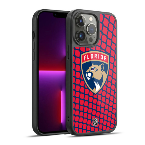 NHL Florida Panthers Net Pattern Gel Armour Case For Apple iPhone 13 Pro Max