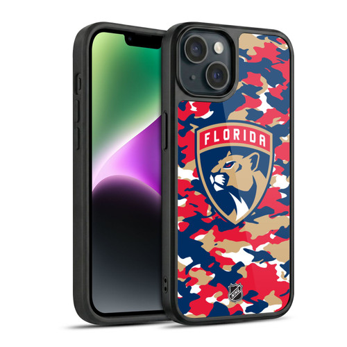 NHL Florida Panthers Camouflage Gel Armour Case For Apple iPhone 14