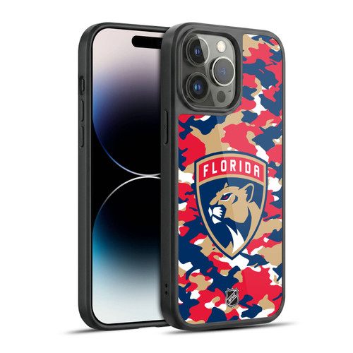 NHL Florida Panthers Camouflage Gel Armour Case For Apple iPhone 14 Pro Max