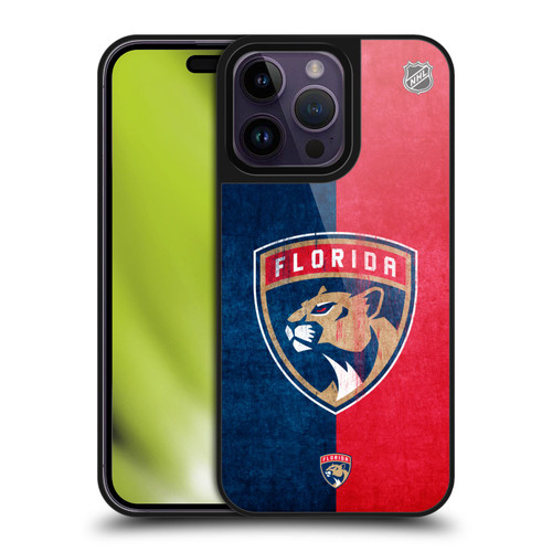 NHL Florida Panthers Half Distressed Gel Armour Case For Apple iPhone 14 Pro Max