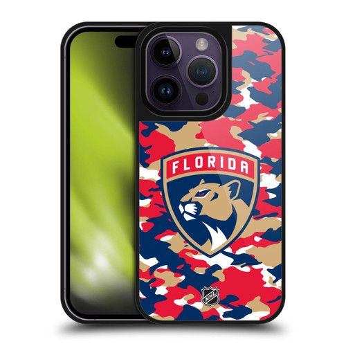 NHL Florida Panthers Camouflage Gel Armour Case For Apple iPhone 14 Pro