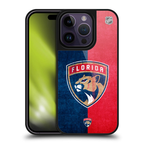 NHL Florida Panthers Half Distressed Gel Armour Case For Apple iPhone 14 Pro NHL Florida Panthers Half Distressed Gel Armour Case For Apple iPhone 14 Pro