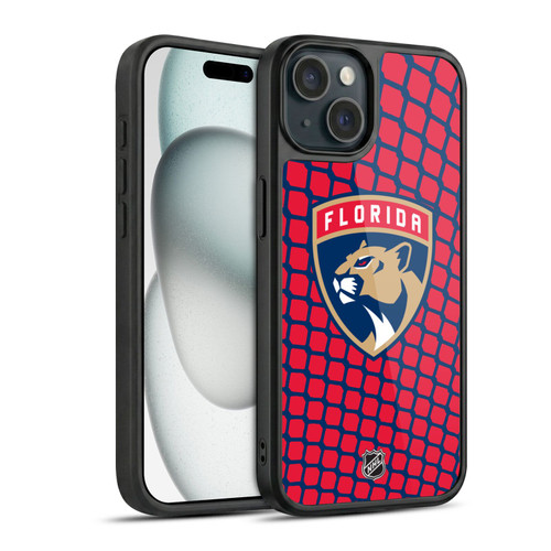 NHL Florida Panthers Net Pattern Gel Armour Case For Apple iPhone 15