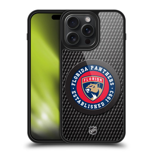 NHL Florida Panthers Puck Texture Gel Armour Case For Apple iPhone 15 Pro Max NHL Florida Panthers Puck Texture Gel Armour Case For Apple iPhone 15 Pro Max