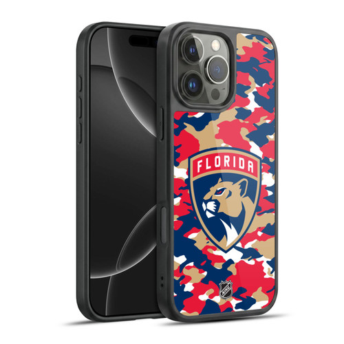 NHL Florida Panthers Camouflage Gel Armour Case For Apple iPhone 16 Pro Max