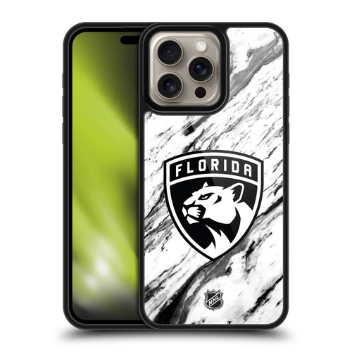 NHL Florida Panthers Marble Gel Armour Case For Apple iPhone 16 Pro Max