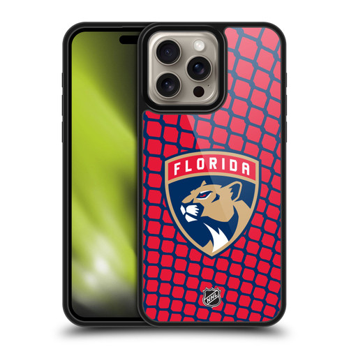 NHL Florida Panthers Net Pattern Gel Armour Case For Apple iPhone 16 Pro Max