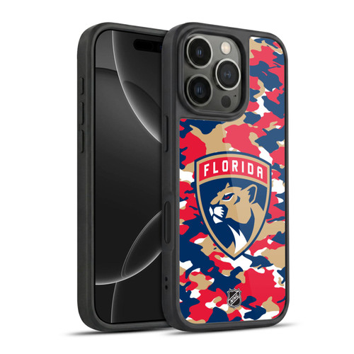 NHL Florida Panthers Camouflage Gel Armour Case For Apple iPhone 16 Pro