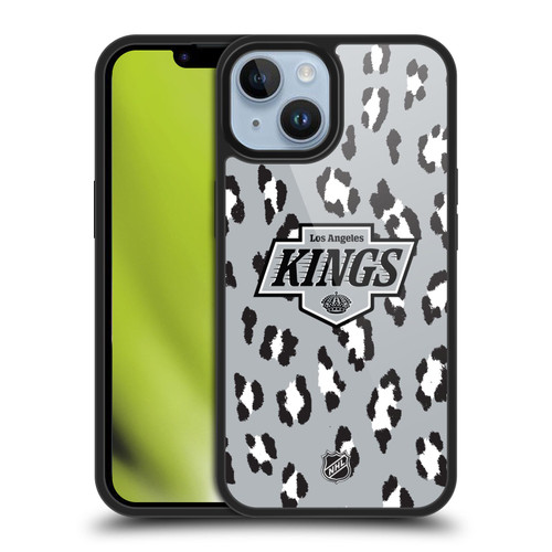 NHL Los Angeles Kings Leopard Pattern Gel Armour Case For Apple iPhone 14 NHL Los Angeles Kings Leopard Pattern Gel Armour Case For Apple iPhone 14