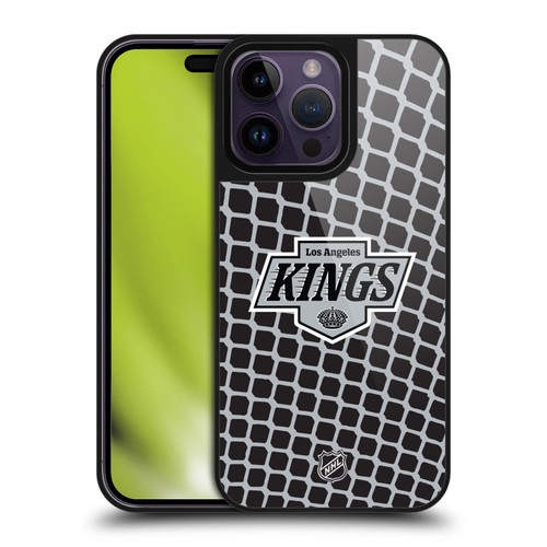 NHL Los Angeles Kings Net Pattern Gel Armour Case For Apple iPhone 14 Pro Max