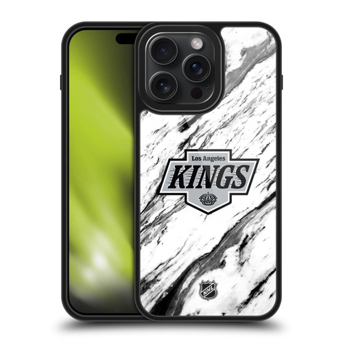 NHL Los Angeles Kings Marble Gel Armour Case For Apple iPhone 15 Pro Max
