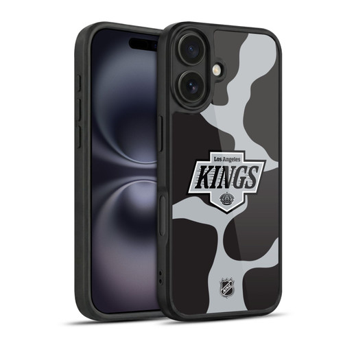 NHL Los Angeles Kings Cow Pattern Gel Armour Case For Apple iPhone 16