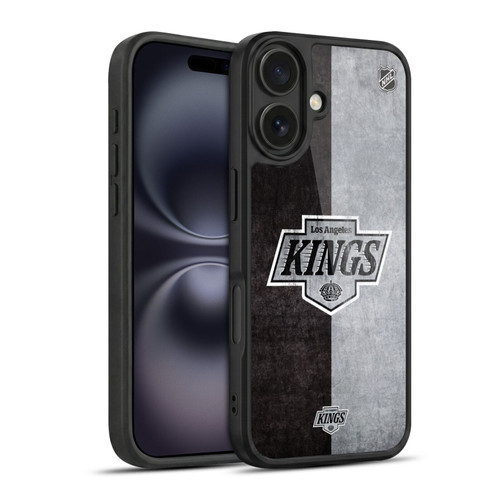 NHL Los Angeles Kings Half Distressed Gel Armour Case For Apple iPhone 16