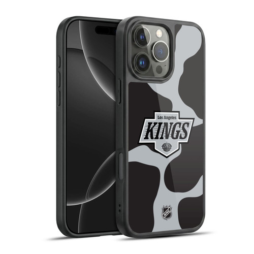 NHL Los Angeles Kings Cow Pattern Gel Armour Case For Apple iPhone 16 Pro Max