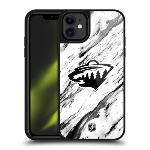 NHL Minnesota Wild Marble Gel Armour Case For Apple iPhone 11