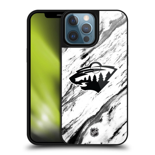 NHL Minnesota Wild Marble Gel Armour Case For Apple iPhone 13 Pro Max