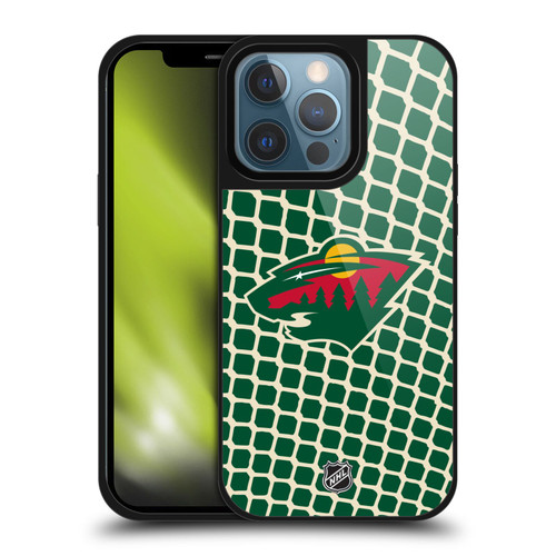 NHL Minnesota Wild Net Pattern Gel Armour Case For Apple iPhone 13 Pro