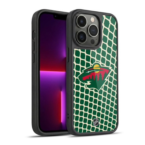 NHL Minnesota Wild Net Pattern Gel Armour Case For Apple iPhone 13 Pro