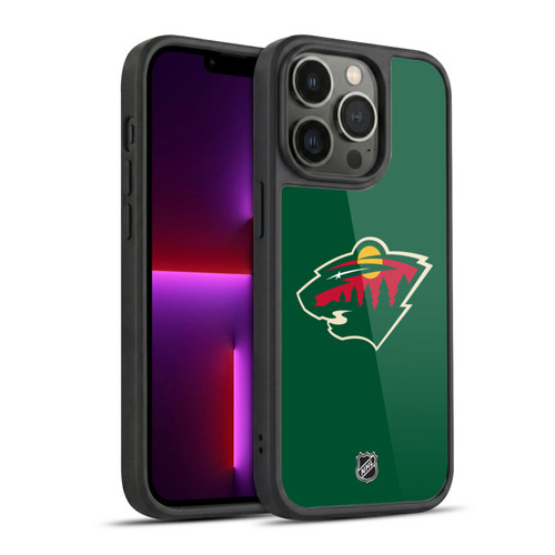 NHL Minnesota Wild Plain Gel Armour Case For Apple iPhone 13 Pro