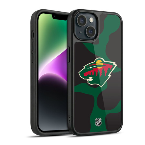 NHL Minnesota Wild Cow Pattern Gel Armour Case For Apple iPhone 14