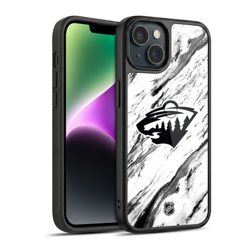 NHL Minnesota Wild Marble Gel Armour Case For Apple iPhone 14