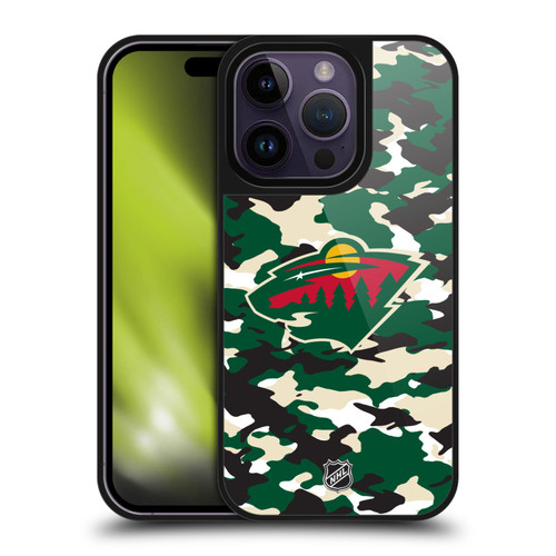 NHL Minnesota Wild Camouflage Gel Armour Case For Apple iPhone 14 Pro NHL Minnesota Wild Camouflage Gel Armour Case For Apple iPhone 14 Pro