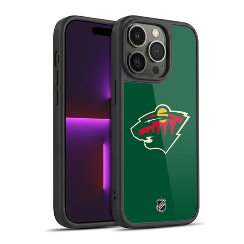 NHL Minnesota Wild Plain Gel Armour Case For Apple iPhone 14 Pro