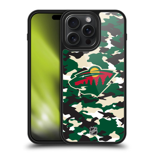 NHL Minnesota Wild Camouflage Gel Armour Case For Apple iPhone 15 Pro Max NHL Minnesota Wild Camouflage Gel Armour Case For Apple iPhone 15 Pro Max
