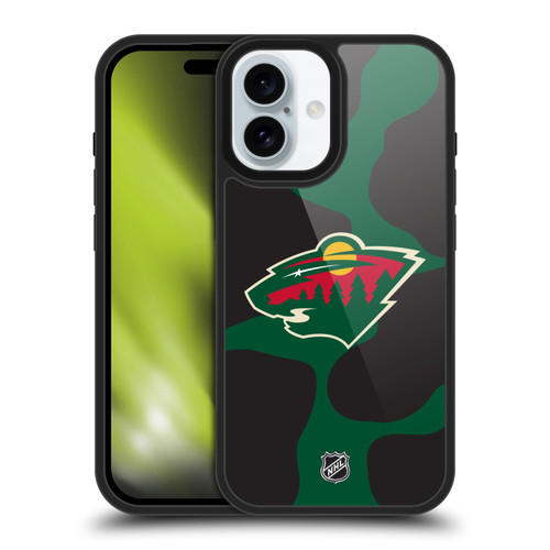 NHL Minnesota Wild Cow Pattern Gel Armour Case For Apple iPhone 16