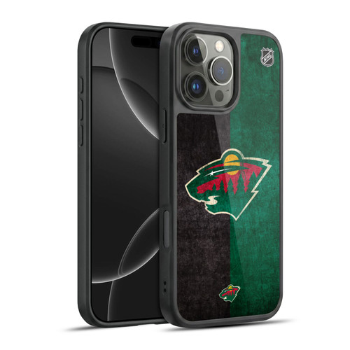 NHL Minnesota Wild Half Distressed Gel Armour Case For Apple iPhone 16 Pro Max