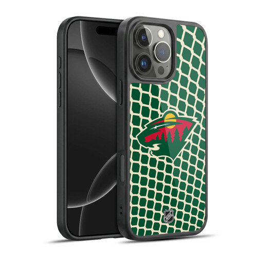 NHL Minnesota Wild Net Pattern Gel Armour Case For Apple iPhone 16 Pro Max