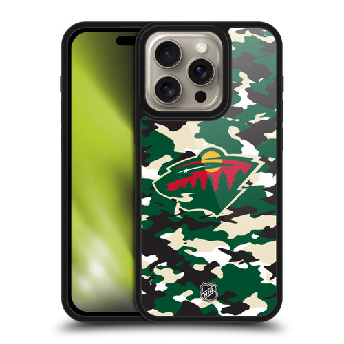 NHL Minnesota Wild Camouflage Gel Armour Case For Apple iPhone 16 Pro NHL Minnesota Wild Camouflage Gel Armour Case For Apple iPhone 16 Pro