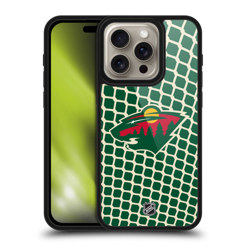 NHL Minnesota Wild Net Pattern Gel Armour Case For Apple iPhone 16 Pro