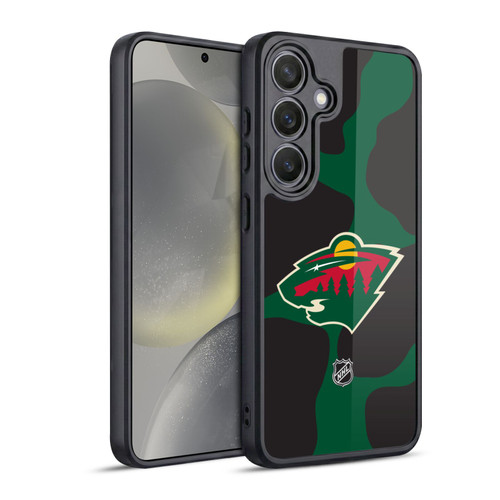 NHL Minnesota Wild Cow Pattern Gel Armour Case For Samsung Galaxy S24 5G