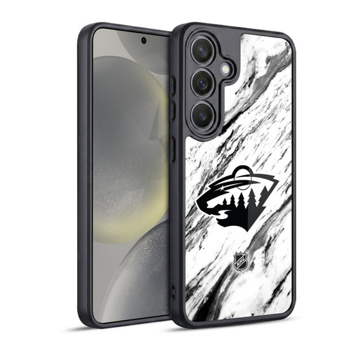 NHL Minnesota Wild Marble Gel Armour Case For Samsung Galaxy S24 5G