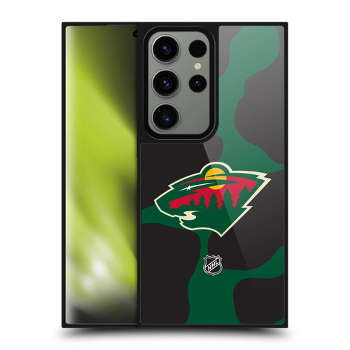 NHL Minnesota Wild Cow Pattern Gel Armour Case For Samsung Galaxy S24 Ultra 5G