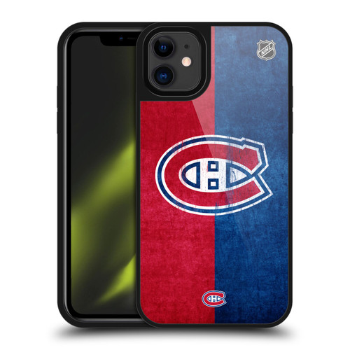 NHL Montreal Canadiens Half Distressed Gel Armour Case For Apple iPhone 11