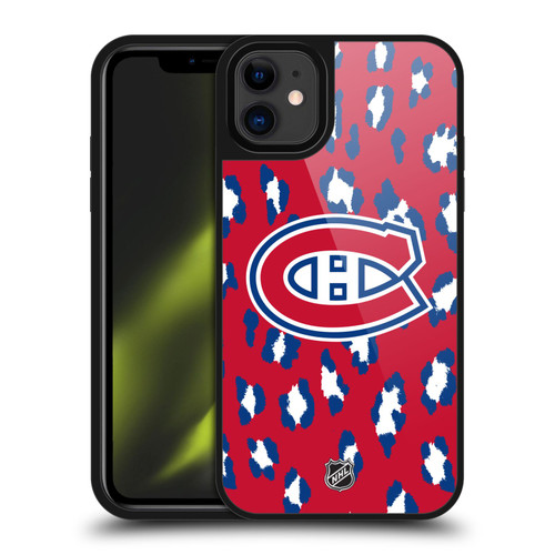 NHL Montreal Canadiens Leopard Pattern Gel Armour Case For Apple iPhone 11