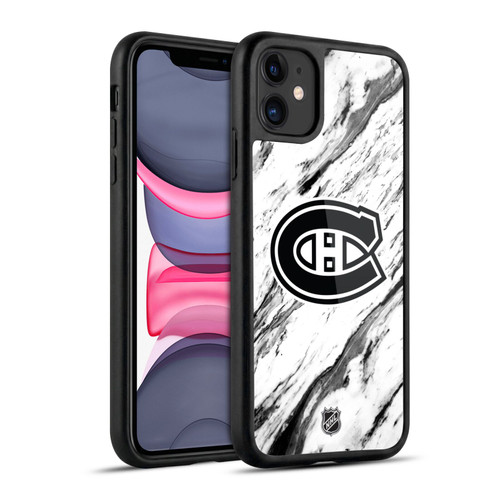 NHL Montreal Canadiens Marble Gel Armour Case For Apple iPhone 11