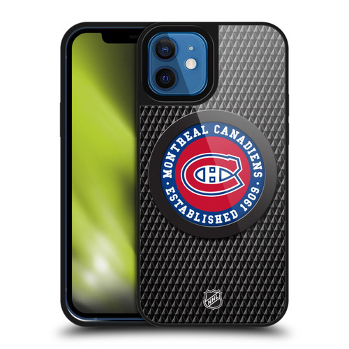 NHL Montreal Canadiens Puck Texture Gel Armour Case For Apple iPhone 12 / iPhone 12 Pro