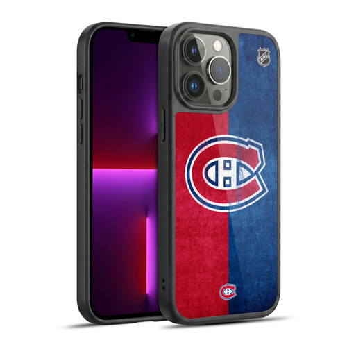 NHL Montreal Canadiens Half Distressed Gel Armour Case For Apple iPhone 13 Pro Max
