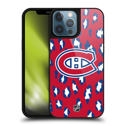 NHL Montreal Canadiens Leopard Pattern Gel Armour Case For Apple iPhone 13 Pro Max