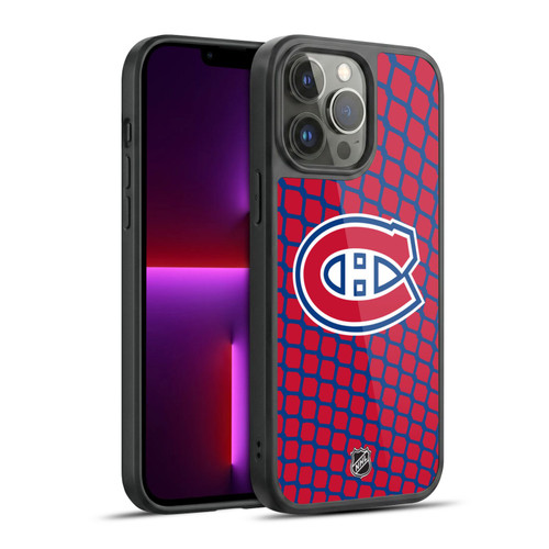 NHL Montreal Canadiens Net Pattern Gel Armour Case For Apple iPhone 13 Pro Max