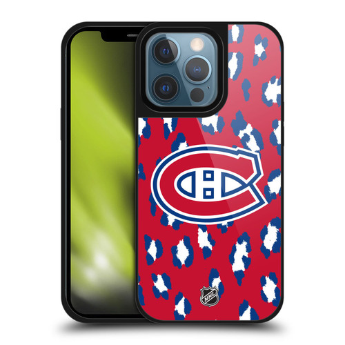 NHL Montreal Canadiens Leopard Pattern Gel Armour Case For Apple iPhone 13 Pro