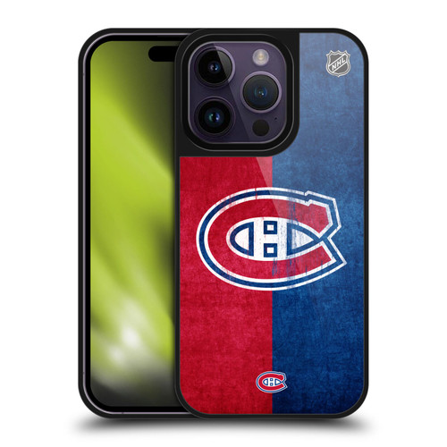 NHL Montreal Canadiens Half Distressed Gel Armour Case For Apple iPhone 14 Pro
