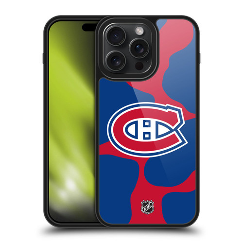 NHL Montreal Canadiens Cow Pattern Gel Armour Case For Apple iPhone 15 Pro Max NHL Montreal Canadiens Cow Pattern Gel Armour Case For Apple iPhone 15 Pro Max