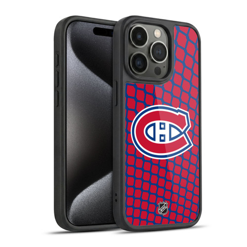 NHL Montreal Canadiens Net Pattern Gel Armour Case For Apple iPhone 15 Pro