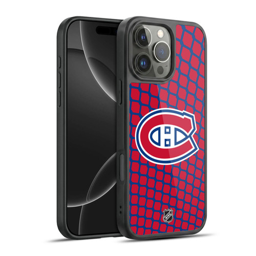 NHL Montreal Canadiens Net Pattern Gel Armour Case For Apple iPhone 16 Pro Max