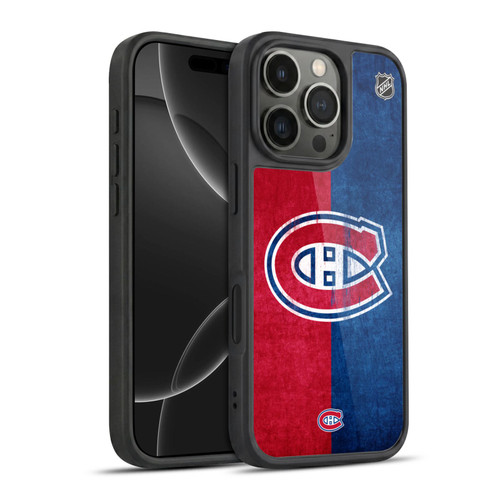 NHL Montreal Canadiens Half Distressed Gel Armour Case For Apple iPhone 16 Pro